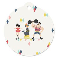 Big Dot of Happiness Carnival Circus - Cirque du Soiree - Baby Shower or Birthday Party Favor Gift Tags (Set of 20)