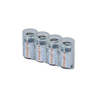 Storacell by Powerpax SlimLine CR123 Battery Caddy, Clear, Holds 4 Batteries
