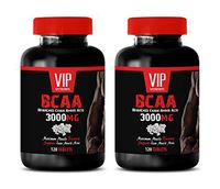 Muscle Growth Products - BCAA - BRANCHED Chain Amino Acid 3000 MG - bcaa Amino acids Workout - 2 Bottles 240 Tablets