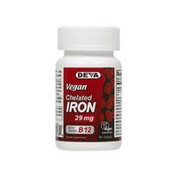 Deva Nutrition LLC- Vegan Chelated Iron 29 mg 90 tabs