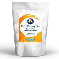 Dr. Berg's Keto Fasting Tea (Sweetened) Caffeine-Free - an Appetite Suppressant Green Herbal Tea Drink to Help Reduce Hunger for Weight Loss - Dietary Supplement (Solo)