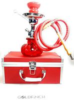 Small Hooka with Carrying case (Starter kit) (red)
