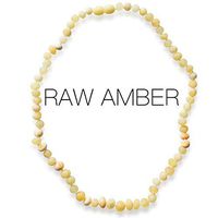Meraki Adult Amber Necklace - Raw Unpolished Baroque Baltic Amber Necklace | All Natural Pain Relief for Adults to Help Migraines, Sinuses, Arthritis and More | Butterscotch Color (18 Inches)