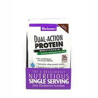 Bluebonnet Nutrition Dual-Action Protein Powder, Whey from Grass Fed Cows, 26 Grams of Protein, No Sugar Added, Non GMO, Gluten Free, Soy Free, Kosher Dairy, 8 Count, 8 Servings, Chocolate Flavor