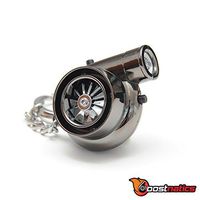 Boostnatics Electric Turbo Lighter Keychain with Turbo & BOV Sounds - Black