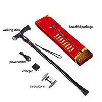 Smart FM Radio Old Man Walking Stick Lighting Alarm Telescopic Musical Ultra Light Music Electronic Cane for Elderly
