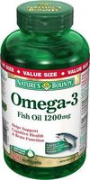 Nature's Bounty Omega-3 1200 mg Fish Oil, 200 Softgels