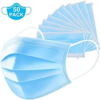 3-Ply Non Woven Face Disposable Protective Durable Earloops High Barrier and Soft (50PCS)
