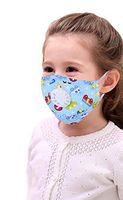 FunPa 3Pcs Kids Mouth Mask Bear Cow Star Patterns PM 2.5 Anti Pollution Mask Mouth Muffle Dust Proof Mouth Cover for Kids Women Men Outdoor Cycling