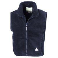 Result Childrens Unisex Anti-Pill Polar-Therm Fleece Bodywarmer/Gilet (10-12 Years) (Navy)