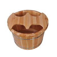 Thicken Wooden Tub Foot Tub，Solid Wood Foot Soaking Barrel Foot Spa Wooden Tub，Household Foot Bath Barrel ，Foot Wooden Barrel ，with lid
