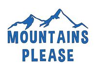 Home Grown Claremore Mountains Please | Vinyl Stciker Decal | 5.7" Width X 3.7" Height (Blue)