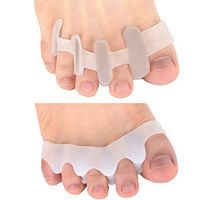 Toe Separators Stretcher for Hammer Toes Bunion Corrector Relieving Pain from Overlapping Toes (2 Design 2 Pairs)
