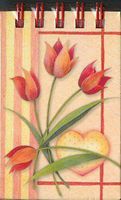 Beth Yarbrough Tulips & Hearts Mini Spiral Pad #MSP3742 Legacy of Faith