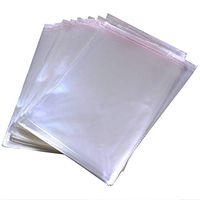 100 Pcs 11" x 14" Self Seal Clear Cello Cellophane Bags Resealable Plastic Apparel Bags Perfect for Packaging Clothing, T-Shirt, Brochure, Prints, Handicraft Gift Bags