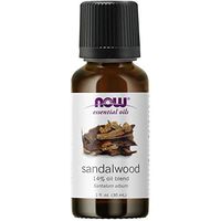 NOW Essential Oils, Sandalwood Oil, 14% Blend of Pure Sandalwood Oil in Pure Jojoba Oil, Grounding Essential Aromatherapy, Child Resistant Cap, 1-Ounce