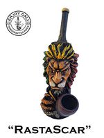 Handmade Tobacco Pipe Art Collectible Smoke functional "RastaScar" Collection