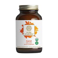 Pure Synergy USDA Organic Carrot Juice Powder (7.4 oz) USA Grown, Non-GMO