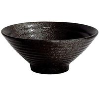 Bowl Bowls Dishware Soup Bowl, Japanese Ceramic Ramen Bowl, Microwave Oven Safe Stackable Deep Bowl, Suitable for Salad Rice Cereal, Various Sizes, Black for kitchen restaurant gifts Household tablewa