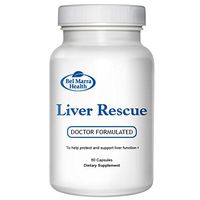 Bel Marra Health Liver Rescue Supplement - Milk Thistle 500 mg, Turmeric, Artichoke, Dandelion Extract – Liver Support Supplement – 60 Capsules