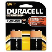 Brand New Duracell - 3 Pack - Coppertop Alkaline Batteries With Duralock Power Preserve Technology 9V 2/Pk "Product Category: Breakroom And Janitorial/Batteries & Electrical Supplies"