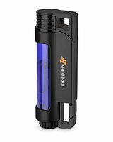Illume Triple Torch Butane Refillable Cigar and Cigarette Lighter Transparent Blue