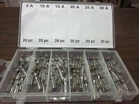 120pc G Industrial Tool Glass Fuse Assortment FUSES CAR Truck Electrical CFA120