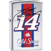 Zippo Tony Stewart Old Spice Racing- High Polish Chrome Lighter