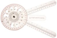 Sammons Preston Quantum Goniometer, Manual Extremity, Lumbar and Cervical Range of Motion Tool to Measure Accurate Angles, Transparent Protractor for Measurement, Easy to Read Occupational Therapy Aid