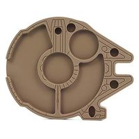 X-Value 1 Brown 10''x8'' Non Stick Silicone Rolling Tray All in One Mmulti Use Holder for Storage Ash Glass Bowl