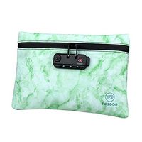 Smell Proof Bag, Full Active Carbon Lined& Inside Pouches, PU Leather Water Repellent Stash Bag for Your Weed Herbs and Smelly Accessories