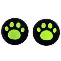 Gametown® Analog Controller Cap Cover Thumb Stick Grip for Sony PS4 PS3 XBOX One 360 Controller Green Cat Pad