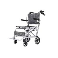 Wheelchair Medical Equipment Aluminium Ultra Lightweight Self-Propelled Folding, Travel Scooter with Travel Storage Bag for The Elderly Disabled, Seat Width 42cm Walker Assist d