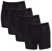 Kirkland Signature Men's Boxer Brief Pima Cotton 4 Pack (X-Large, Black)