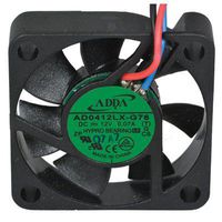 Adda AD0412LX-G76 Brushless Tubeaxial Fan, 3-12" Leads, 12VDC, 4.7CFM, 40 mm L x 40 mm W x 10 mm H