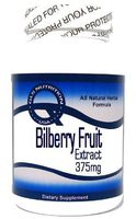 Bilberry Fruit Extract 375mg 100 Capsules ^GLS