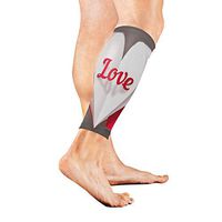 Leg Sleeve Breath Taking Heart Shaped Calf Sleeves 1 Pair for Men/Women Running/Cycling/Maternity/Travel/Ourdoor Activities