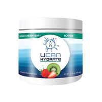 UCAN Hydrate Electrolyte Drink Mix Jar - Kiwi-Strawberry, Sugar Free, 0 Carbs, 0 Calories, Gluten-Free, Non-GMO, Vegan, with 5 Key Electrolytes, (30 Servings)