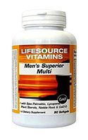 LifeSource Vitamins Men's Superior Multi Vitamin - 90 softgels Specifically for Men Over 40 - Free Priority Shipping