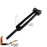 LAJA Imports Tactical Black C 128 Tuning Fork Aluminum Fork Ear Fork Nervous System Testing Tuning Fork Alloy Frequency 128Hz