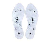 Acupressure Magnetic Therapy Massage Insoles Pain Relief Healthcare Acupressure Magnetic Foot Insoles Pain Relief Magnetic Shoe Boots Pads(can Cut) (Transparent)