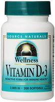 Source Naturals Wellness Vitamin D-3, Bioactive Form for Immune Health