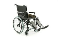 Karman Healthcare Wheelchair with Quick Release, Axles and Elevating Legrest, Black, 24 Pound