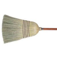 Wilen 5-Stitch Blend Corn Fiber Bristle Warehouse Blend Broom Brown, 56" Length | 1 Each