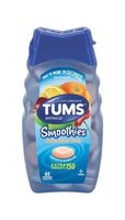 Tums Smoothies Assorted Fruit, Extra Strength 750, 60 Chewable Tablets