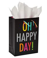 American Greetings Medium Happy Day Gift Bag with Tissue Paper; 1 Gift Bag and 6 Sheets of Tissue Paper