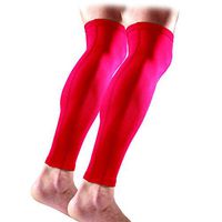 McDavid Compression Leg Sleeves (Pair), Scarlet, Large