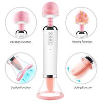 Powerful Clitorials Sucking Simulation Vibrate Toy Oral Tongue Stimulator Waterproof 12 Sucking Vibration Wand, Soft & High Speed Clitorial Sucking Toy for Female,T-Shirt