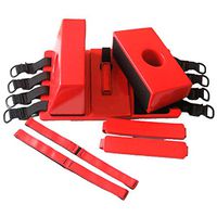 Head Immobilizer,Fencia Reusable Emergency Spine Board Head Immobilizer Lightweight with Straps for EMS/EMT - Red