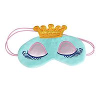 Eye Mask,Putars Fashion Cute Eyes Cover Crown Style Travel Sleeping Blindfold Shade Eye Mask (Light Blue)
